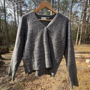 Charcoal V-Neck Sweater
